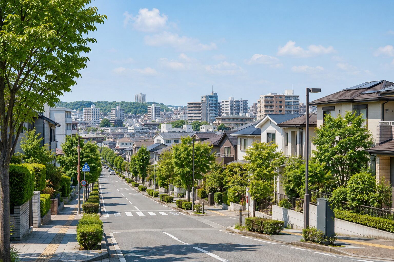 豊中市の住宅街と街並み